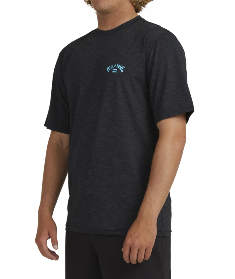 Billabong Shoreline Lf Ss in BLACK HEATHER