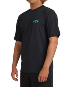 Billabong Shoreline Lf Ss in BLACK HEATHER