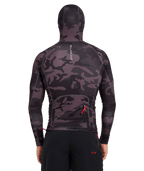 Billabong Strike Mission Hooded Rashie in BLACK CAMO