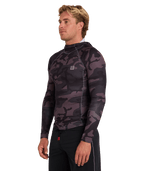 Billabong Strike Mission Hooded Rashie in BLACK CAMO