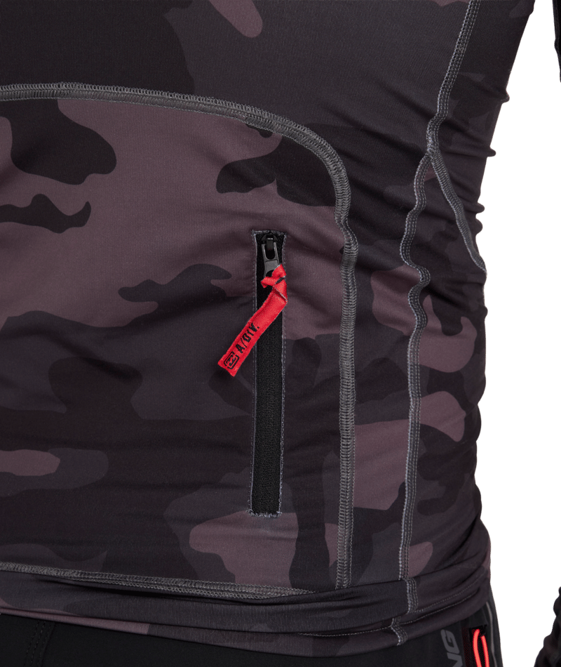 Billabong Strike Mission Hooded Rashie in BLACK CAMO