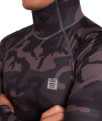 Billabong Strike Mission Hooded Rashie in BLACK CAMO