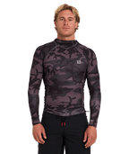 Billabong Strike Mission Hooded Rashie in BLACK CAMO