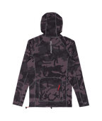 Billabong Strike Mission Hooded Rashie in BLACK CAMO