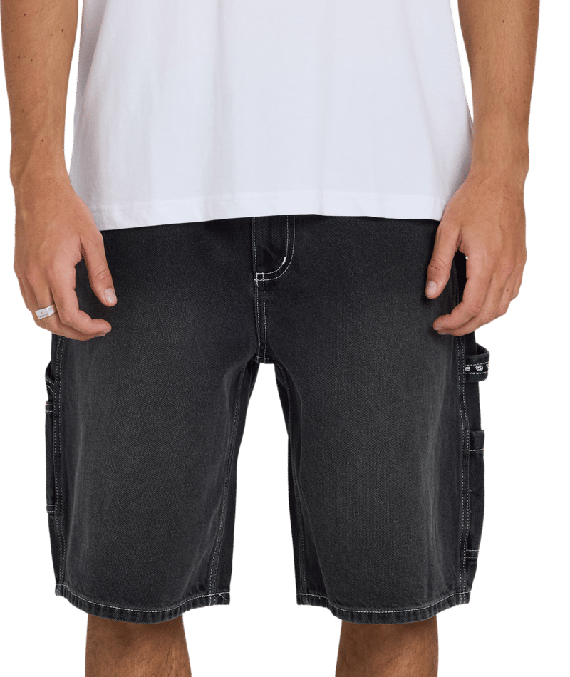 Billabong Bad Dog Workwear Short in WASHED BLACK