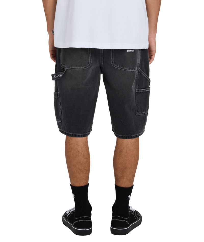 Billabong Bad Dog Workwear Short in WASHED BLACK