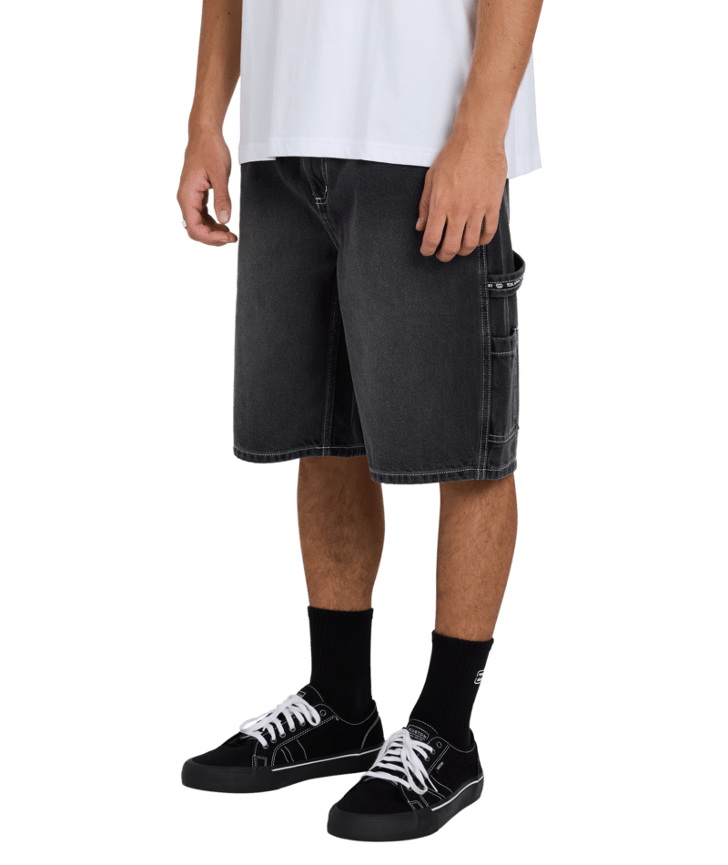 Billabong Bad Dog Workwear Short in WASHED BLACK