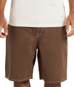 Volcom Billow Denim Short in BROWN STONE