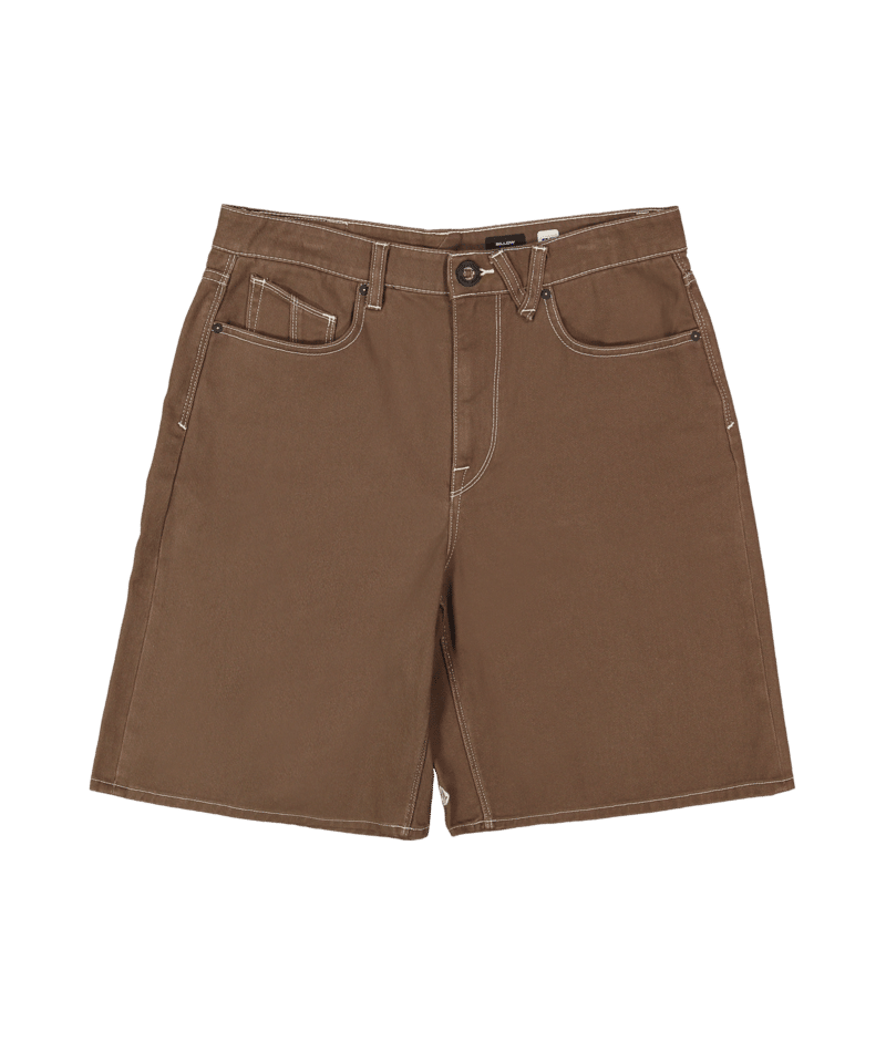 Volcom Billow Denim Short in BROWN STONE