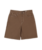 Volcom Billow Denim Short in BROWN STONE
