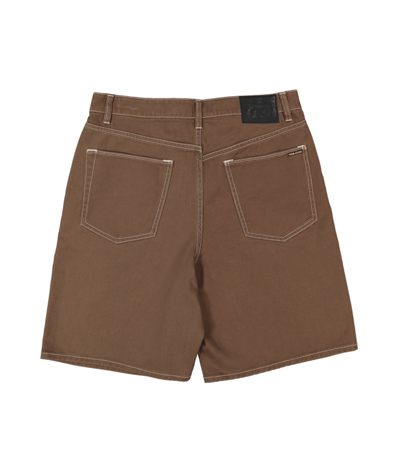 Volcom Billow Denim Short in BROWN STONE