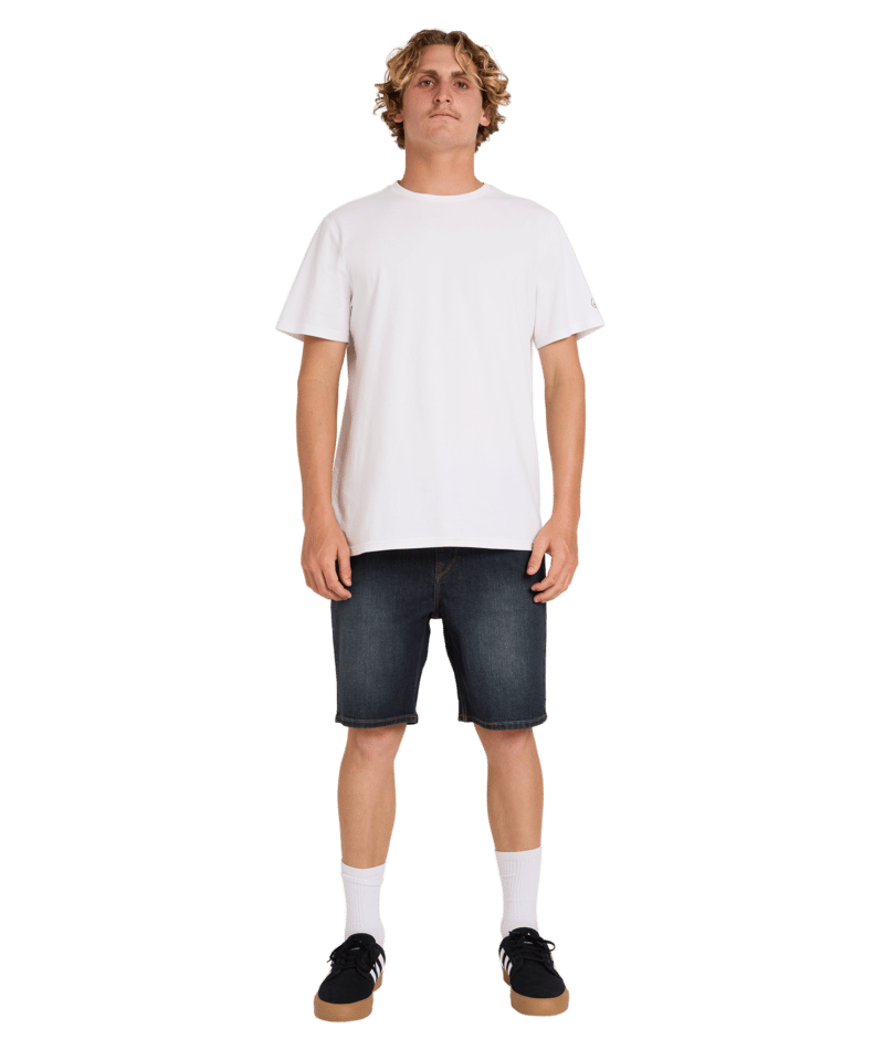 Volcom Solver Denim Short in NEW VINTAGE BLUE