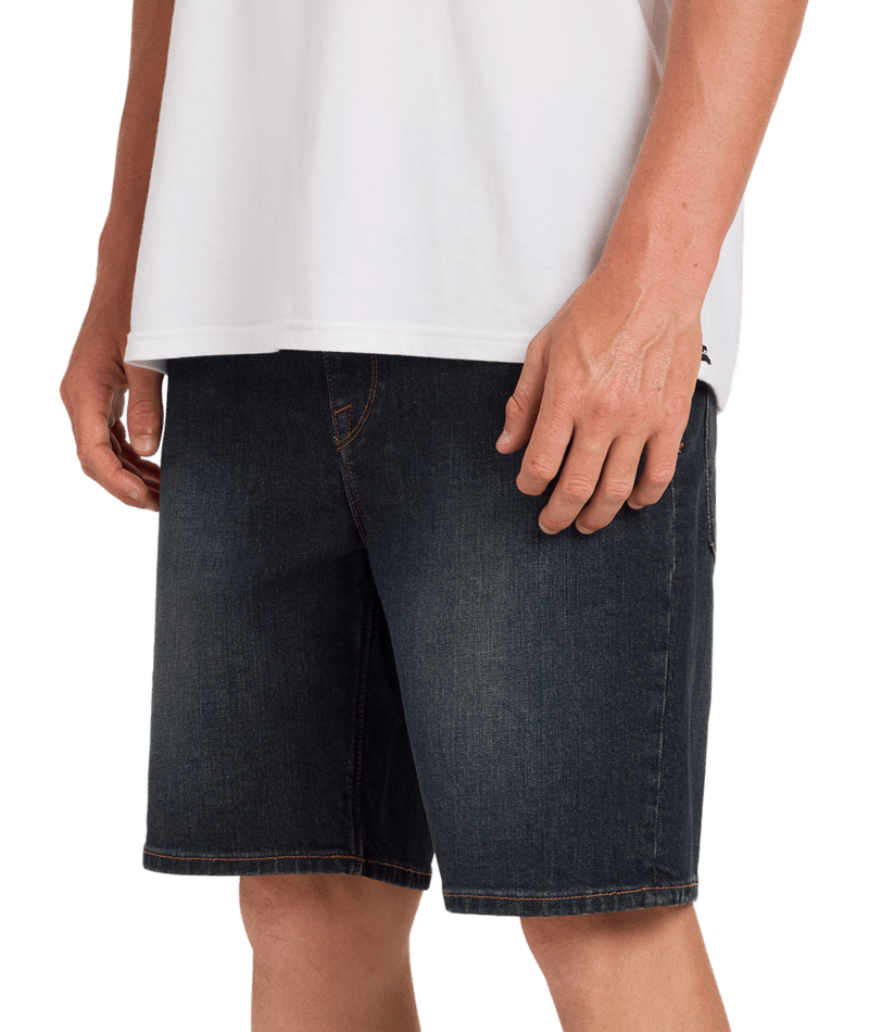 Volcom Solver Denim Short in NEW VINTAGE BLUE