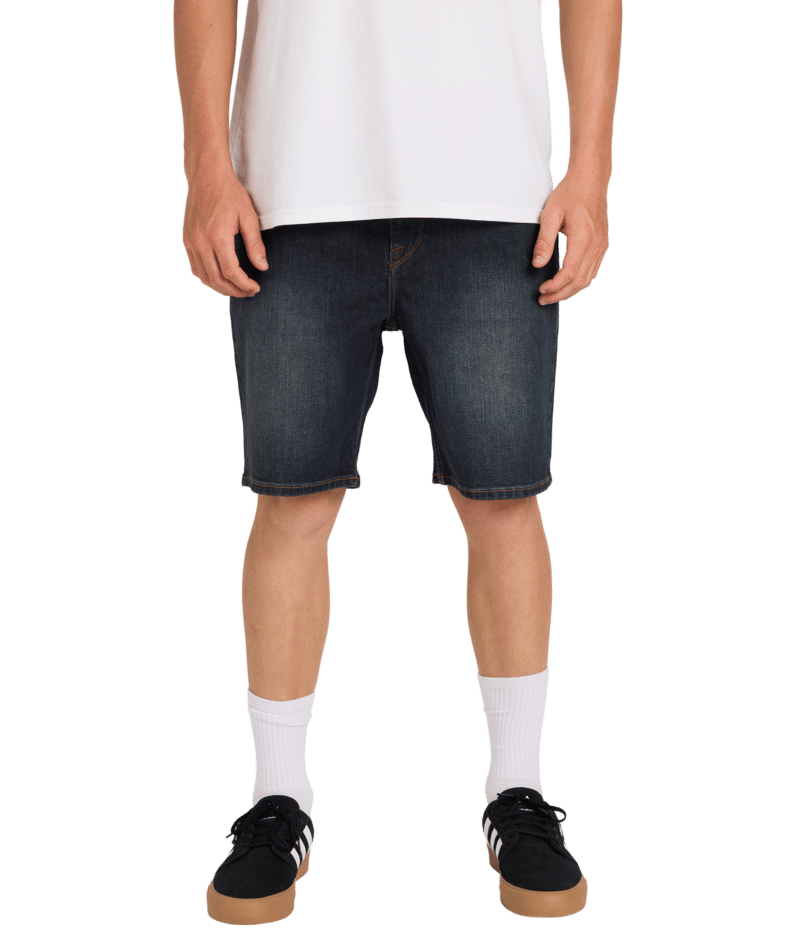 Volcom Solver Denim Short in NEW VINTAGE BLUE