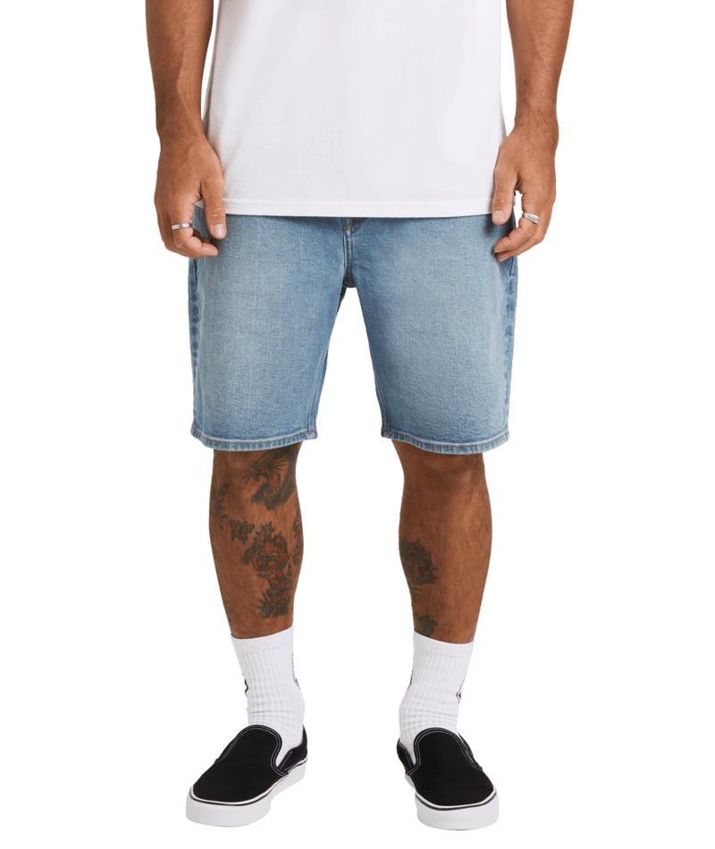 Volcom Solver Denim Short in OLD TOWN INDIGO