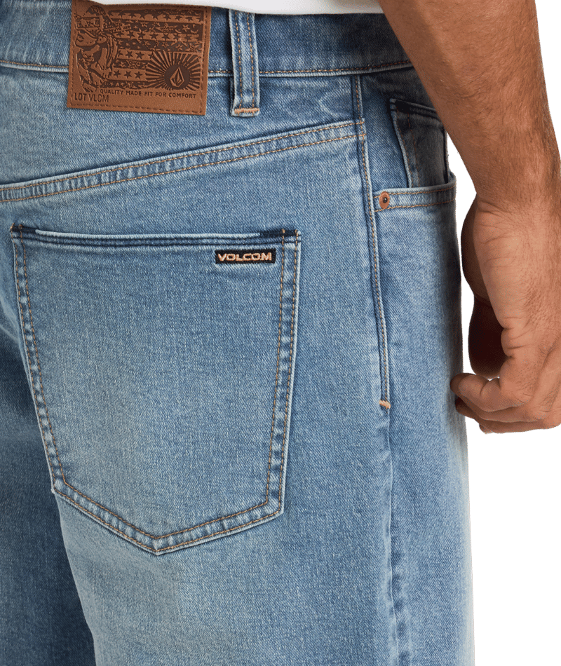 Volcom Solver Denim Short in OLD TOWN INDIGO