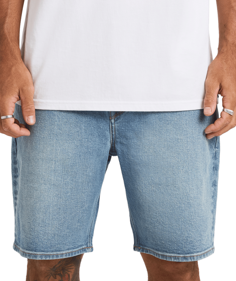 Volcom Solver Denim Short in OLD TOWN INDIGO