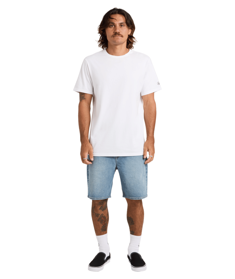 Volcom Solver Denim Short in OLD TOWN INDIGO