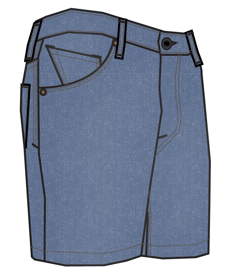 Volcom Solver Denim Short in OLD TOWN INDIGO