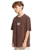 Quiksilver Hazard Ss Yth in BROWN STONE