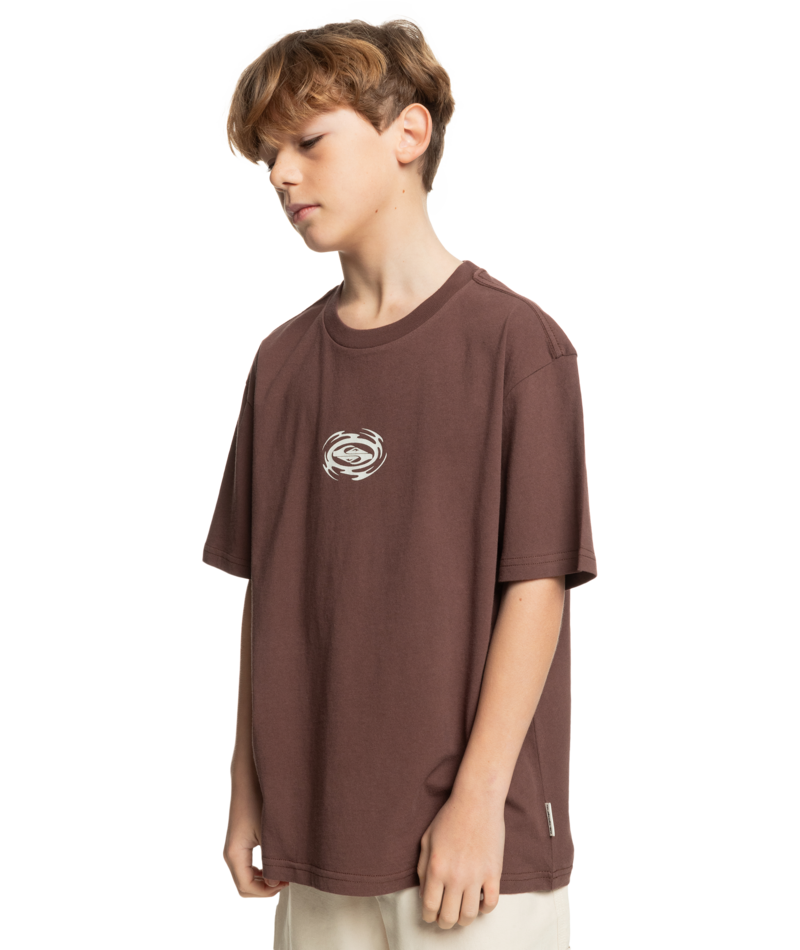 Quiksilver Hazard Ss Yth in BROWN STONE