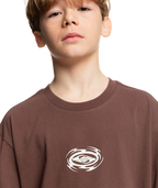 Quiksilver Hazard Ss Yth in BROWN STONE