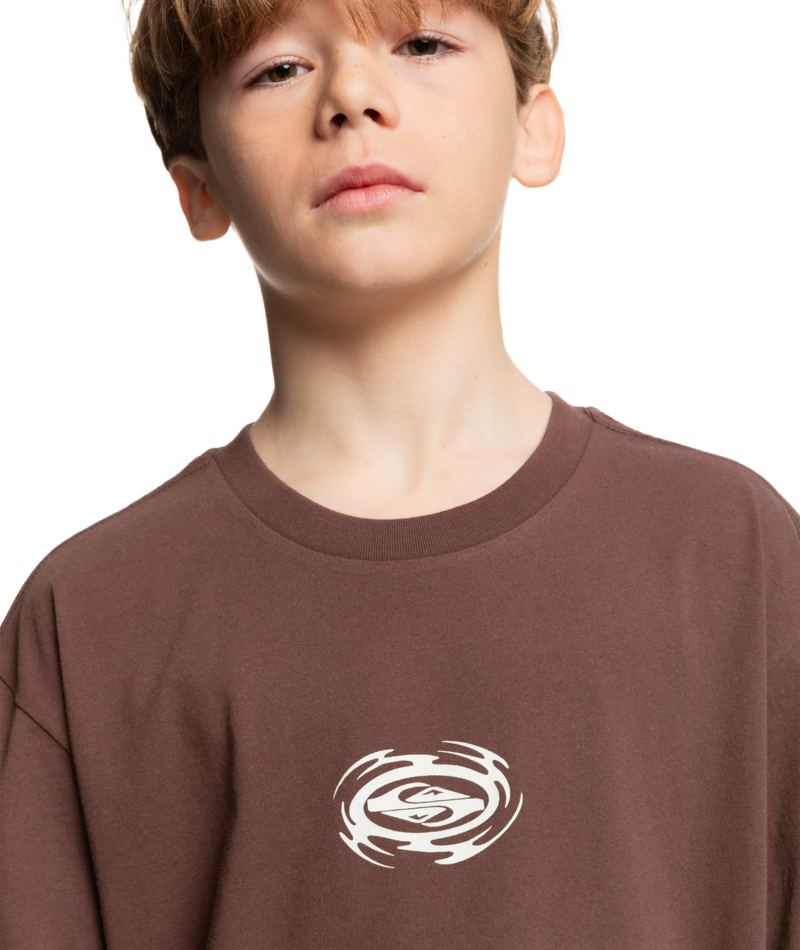 Quiksilver Hazard Ss Yth in BROWN STONE