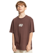 Quiksilver Hazard Ss Yth in BROWN STONE
