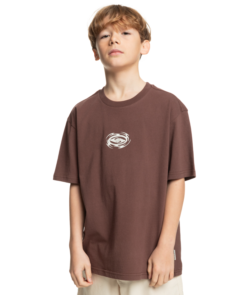 Quiksilver Hazard Ss Yth in BROWN STONE