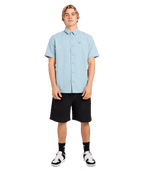 Quiksilver Classic Stretch Shirt Ss in STONE BLUE