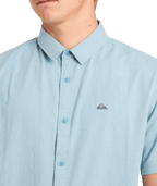 Quiksilver Classic Stretch Shirt Ss in STONE BLUE