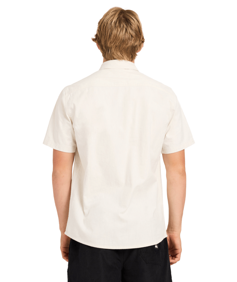 Quiksilver Classic Stretch Shirt Ss in BONE WHITE