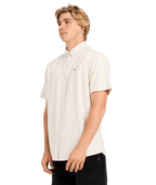 Quiksilver Classic Stretch Shirt Ss in BONE WHITE