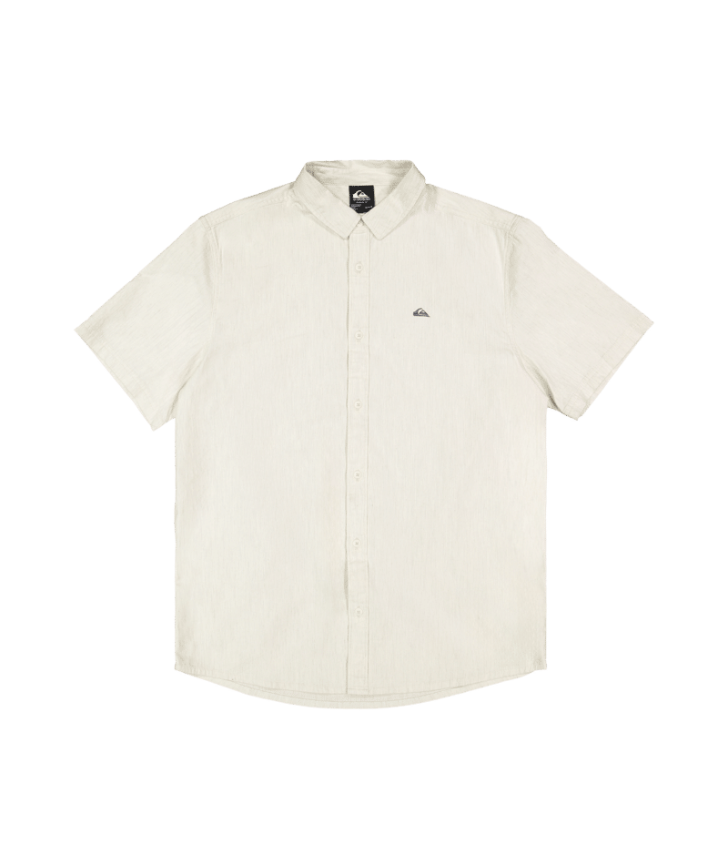 Quiksilver Classic Stretch Shirt Ss in BONE WHITE