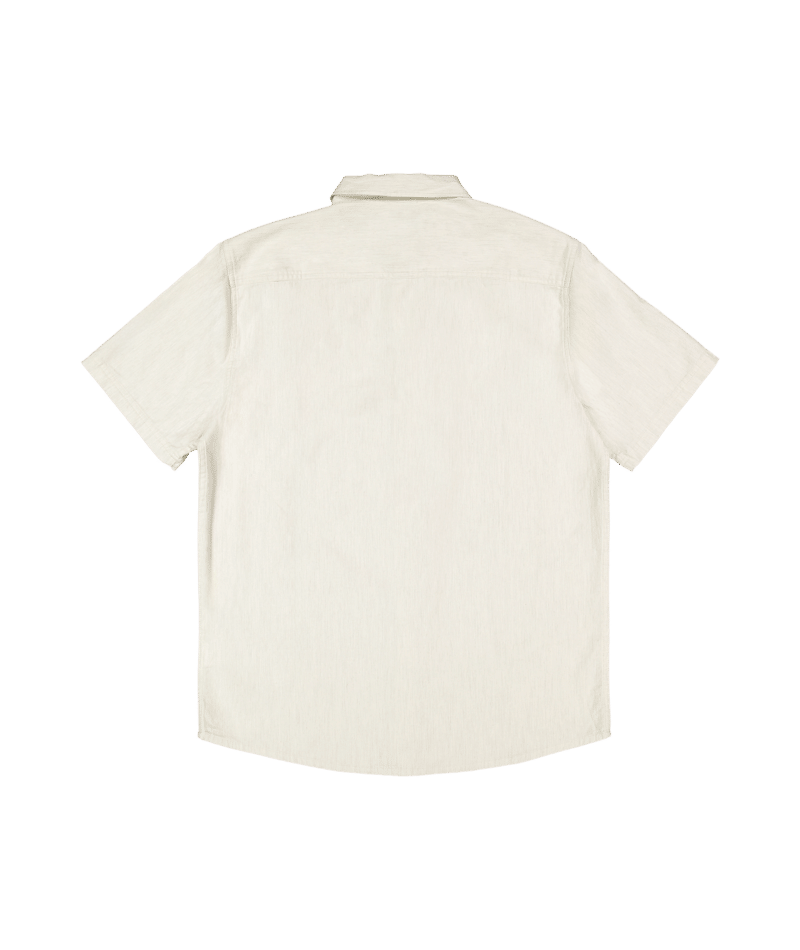 Quiksilver Classic Stretch Shirt Ss in BONE WHITE