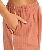 Roxy Costa Check Pant in CHUTNEY