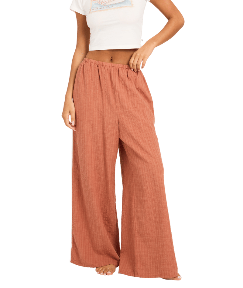Roxy Costa Check Pant in CHUTNEY