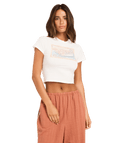 Roxy Stowaway Baby Tee in CLOUD DANCER