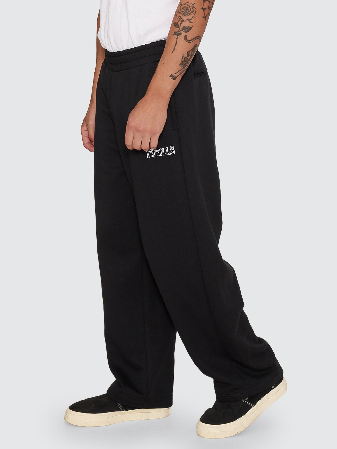 Thrills Co A Grade Track Pant - Black in Black