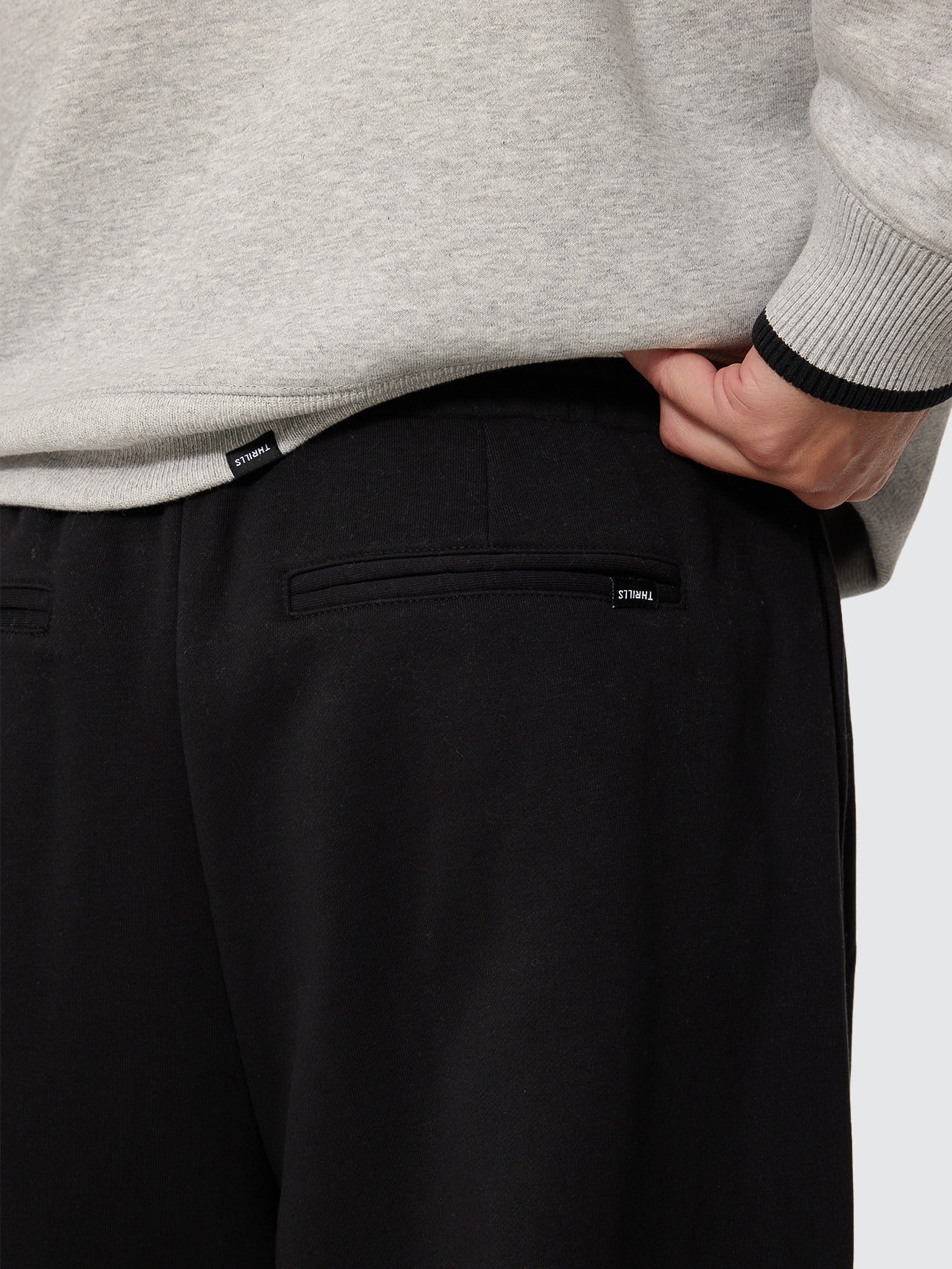 Thrills Co A Grade Track Pant - Black in Black