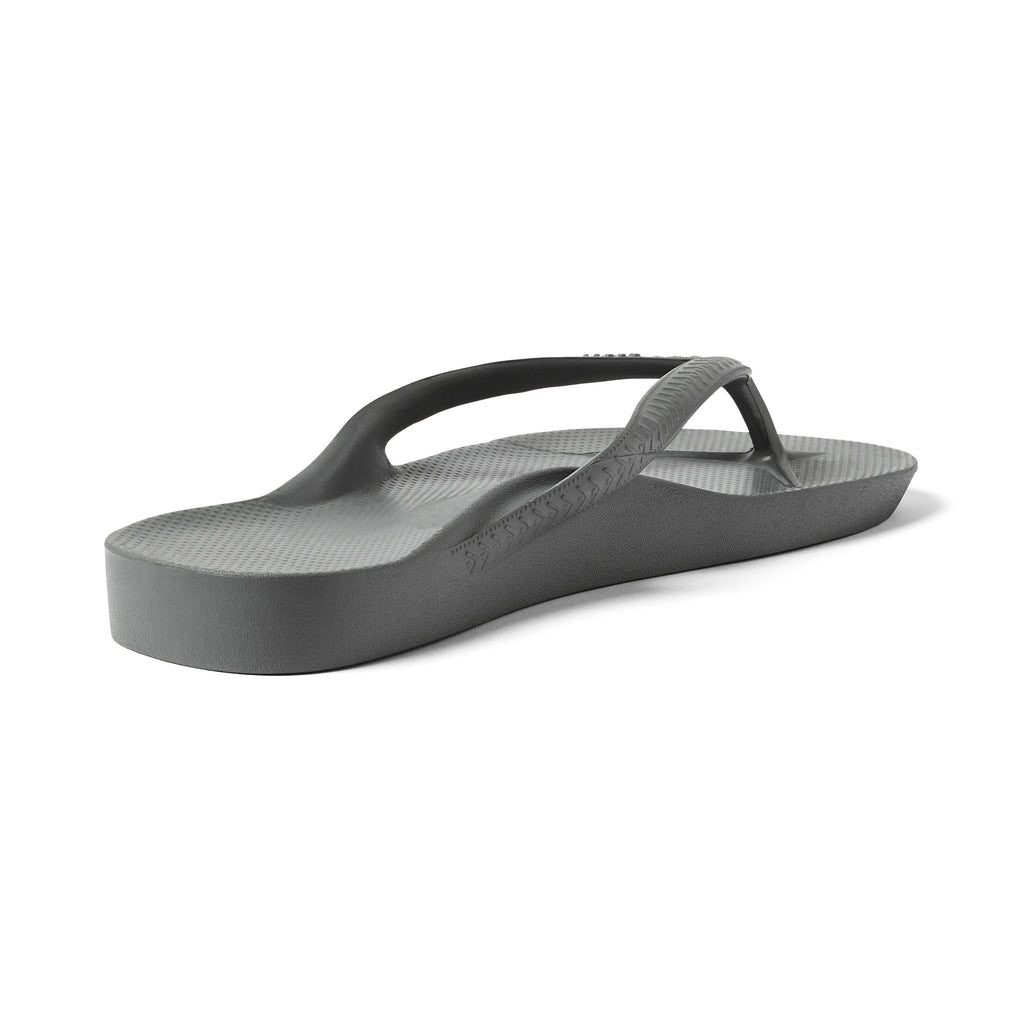 Archies Footwear Arch Support Thongs - Classic - Charcoal in Single