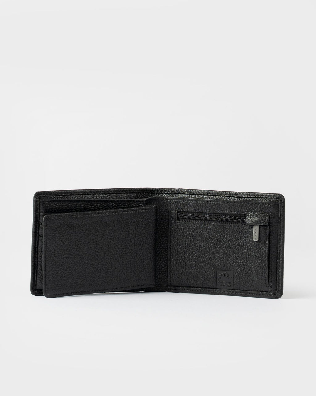 Rusty HIGH RIVER 3 LEATHER WALLET in BLACK