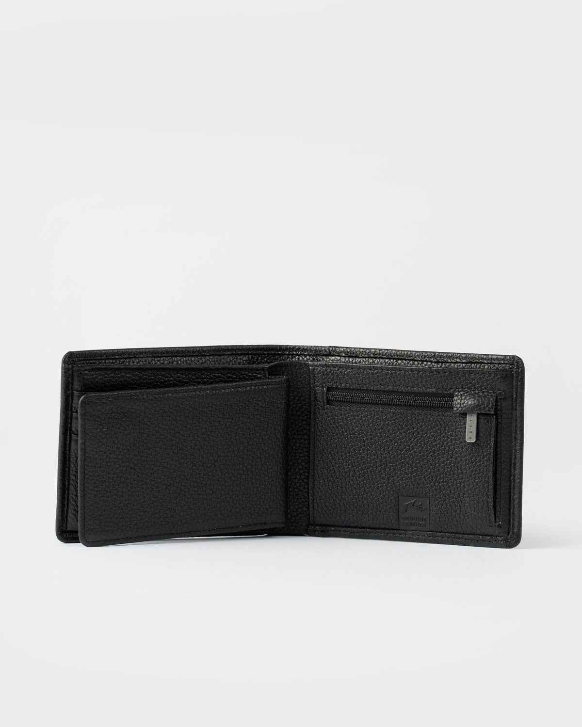 Rusty HIGH RIVER 3 LEATHER WALLET in BLACK