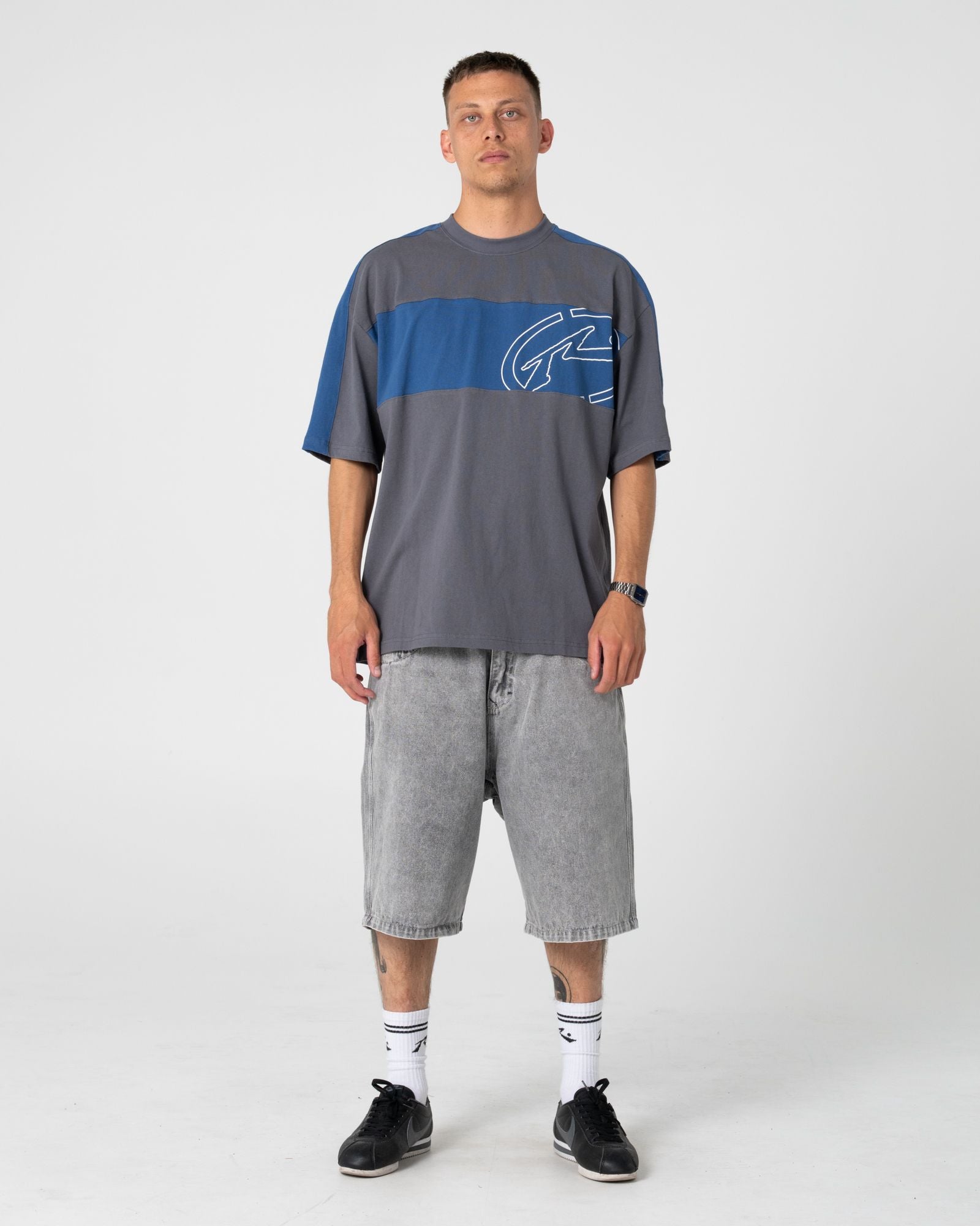 Rusty KILL SWITCH SHORT SLEEVE TEE in STEEL