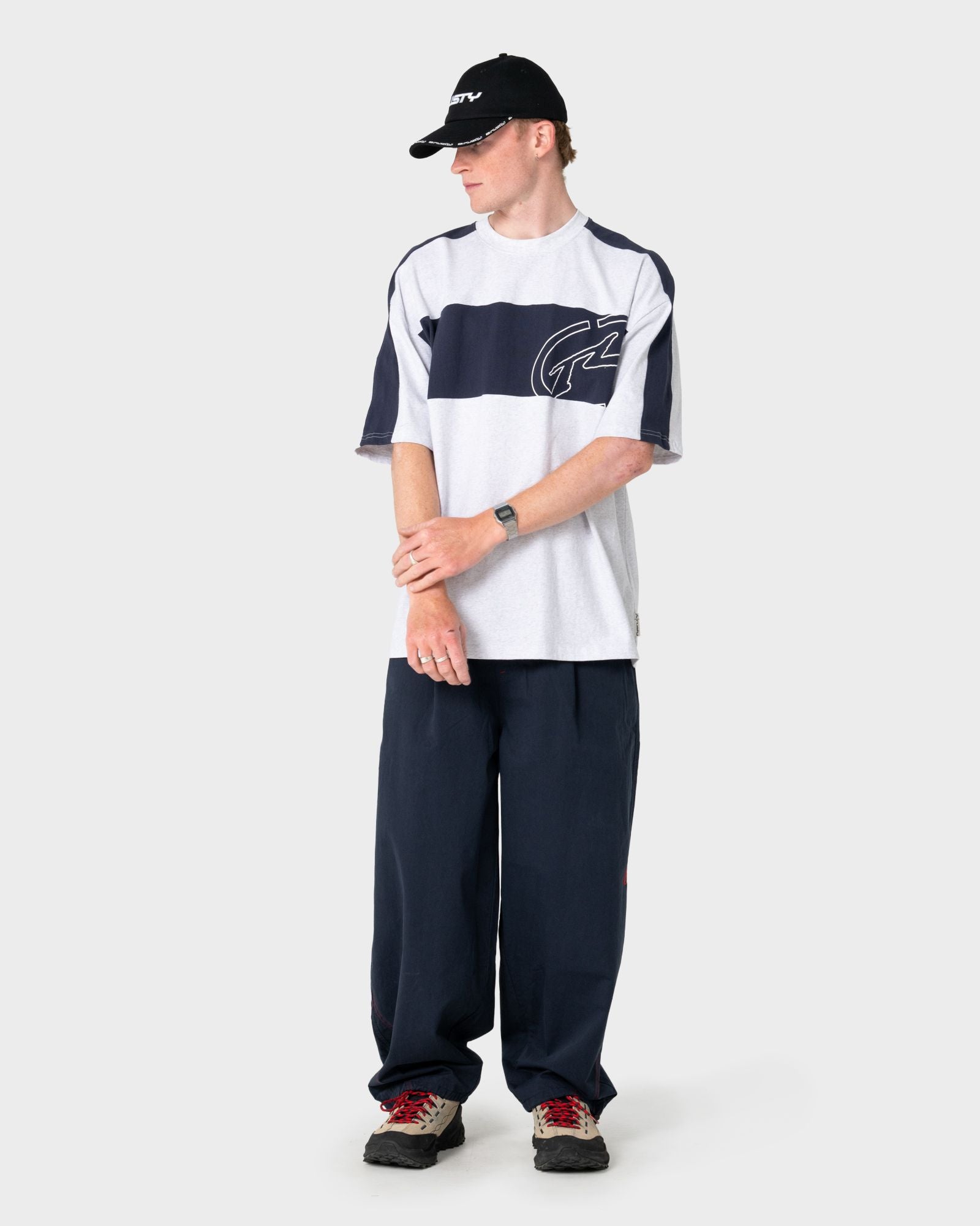 Rusty KILL SWITCH SHORT SLEEVE TEE in ECRU MARLE