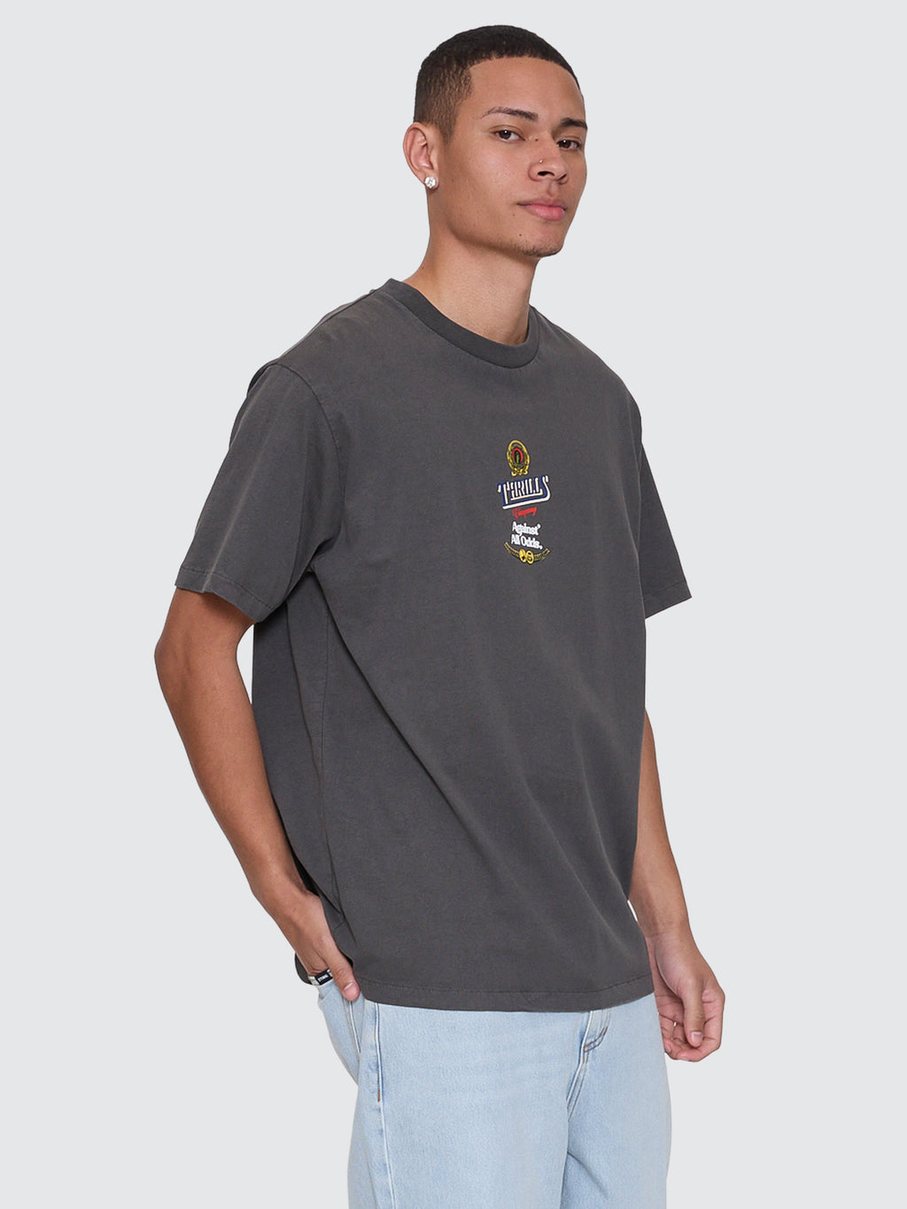Thrills Co Against All Odds Merch Fit Tee - Merch Black in Merch Black