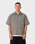 Rusty Anarchy Check Shirt in SAVANNA