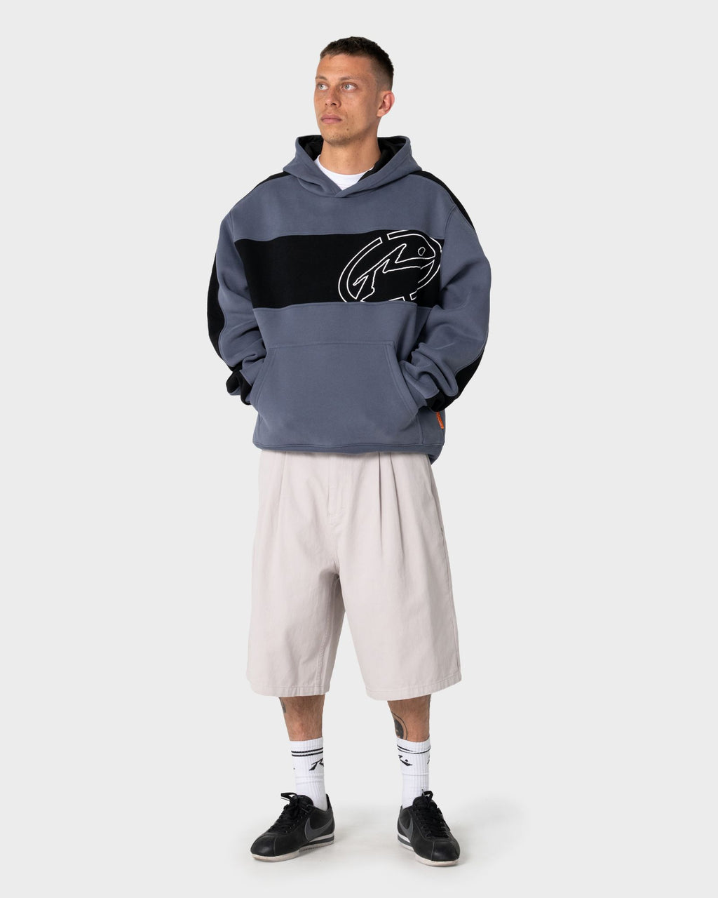 Rusty KILL SWITCH HOODED FLEECE in STEEL