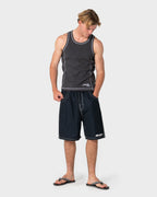 Rusty Flip Daddy 22" Elastic Waist Boardshort in BLACK 4