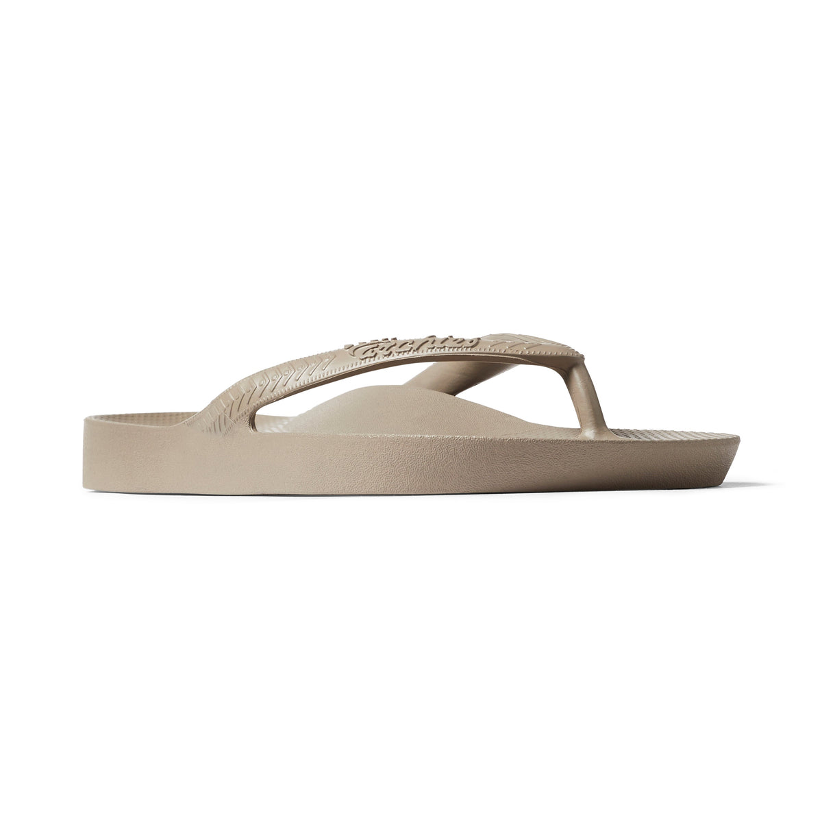 Archies Footwear Arch Support Thongs - Classic - Taupe in Single